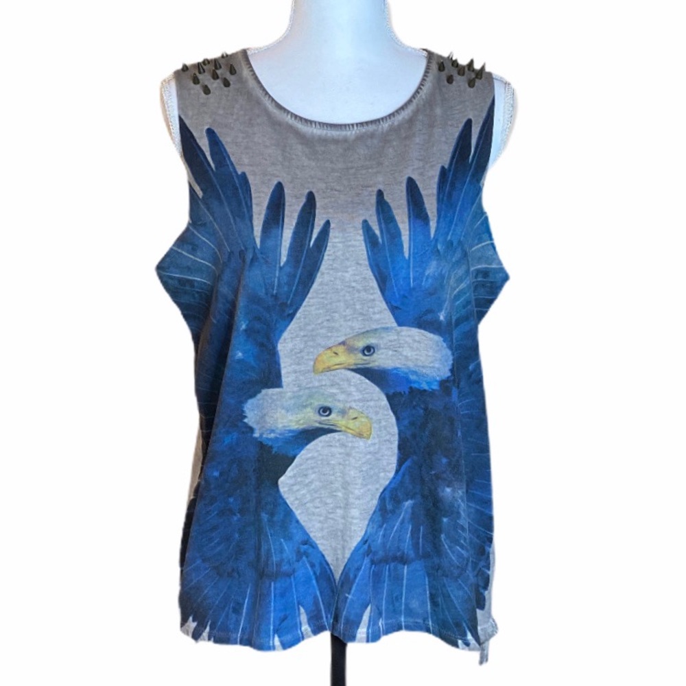 Atmosphere Eagle Studded Sleeveless Tank Top